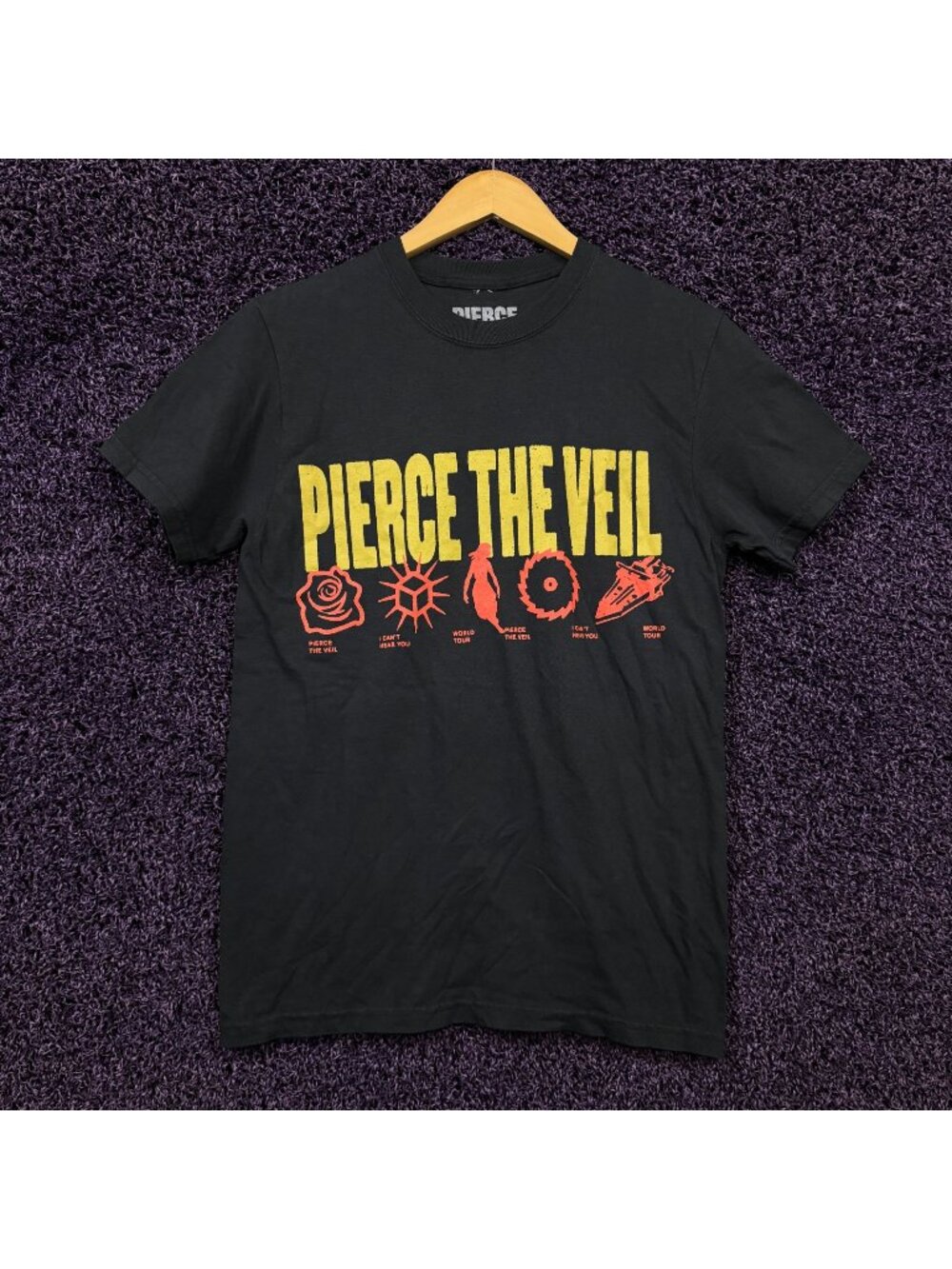 Pierce the Veil I Cant Hear You World Tour Dates T-Shirt S